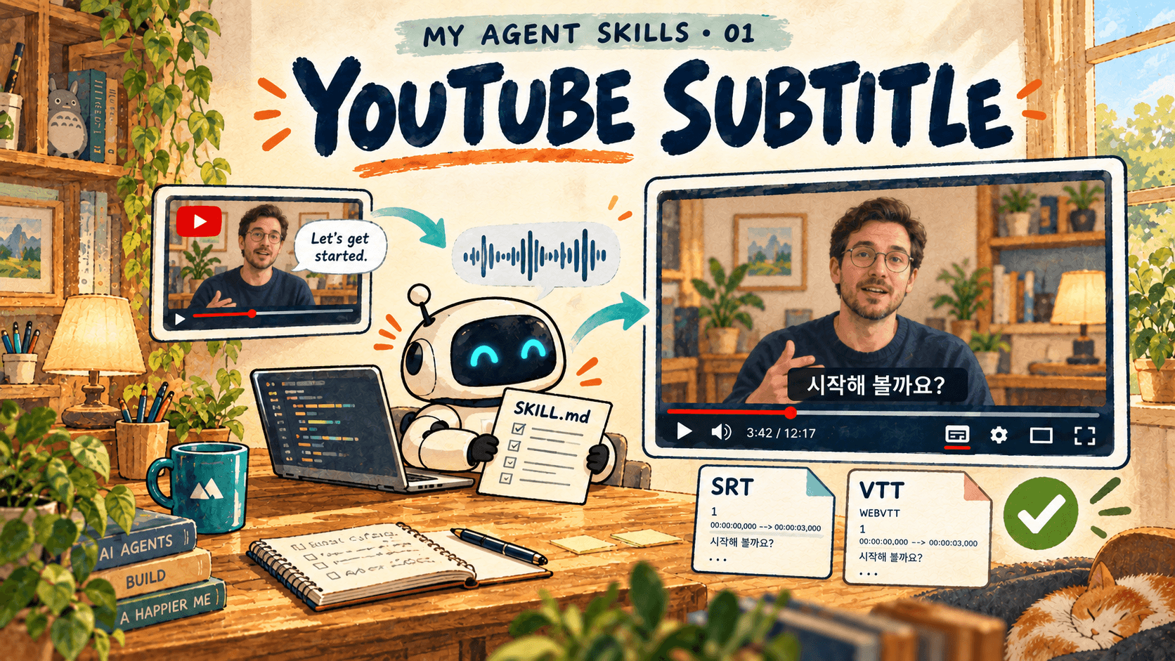 나만의 Agent skills ① — YouTube 자막 생성